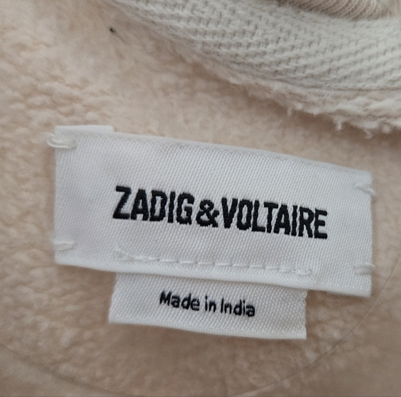 Zadig & Voltaire Cream Rock Crew Neck Sweatshirt - Picture 3 of 5